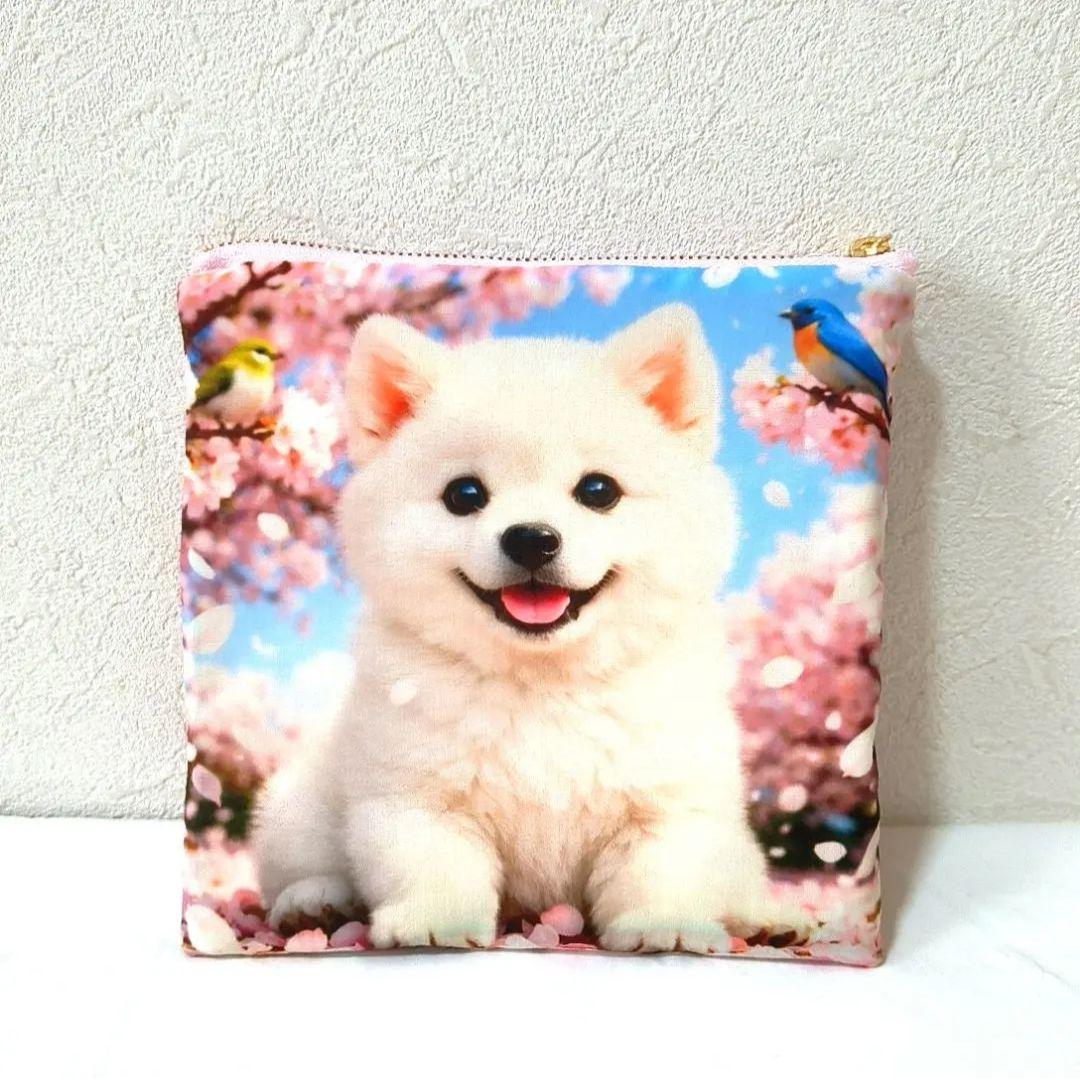 Yourelia様】ハンドメイドオーダー★犬★フリル巾着&ハンカチ&ポーチ　6点