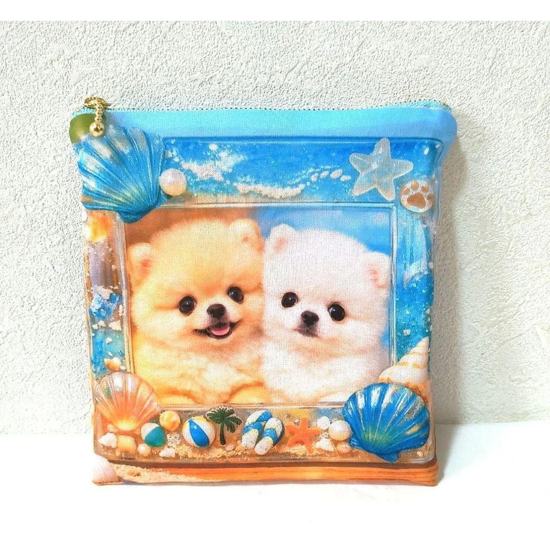 Yourelia様】ハンドメイドオーダー★犬★フリル巾着&ハンカチ&ポーチ　6点