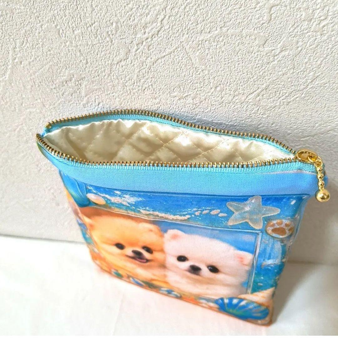 Yourelia様】ハンドメイドオーダー★犬★フリル巾着&ハンカチ&ポーチ　6点