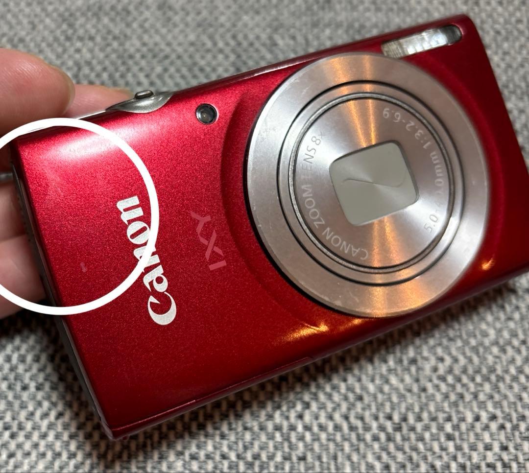 Canon IXY200 コンパクトデジタルカメラ レッド　バッテリー付き