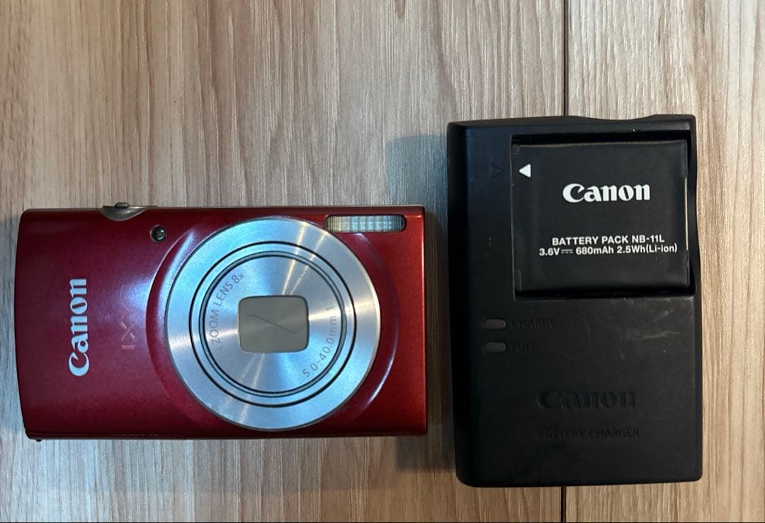 Canon IXY200 コンパクトデジタルカメラ レッド　バッテリー付き