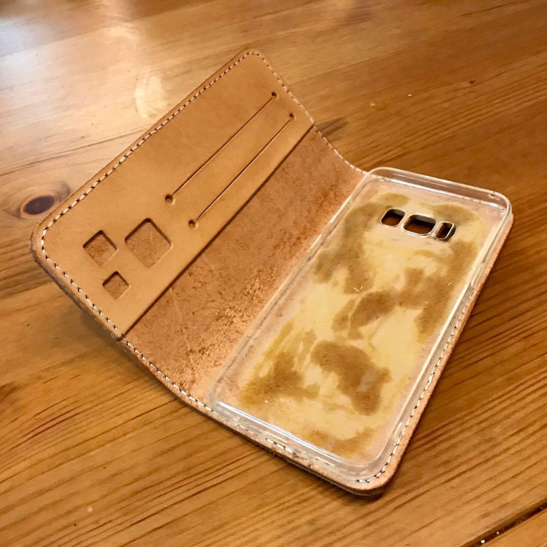 ヌメ革スマホケース（オーダーメイド）