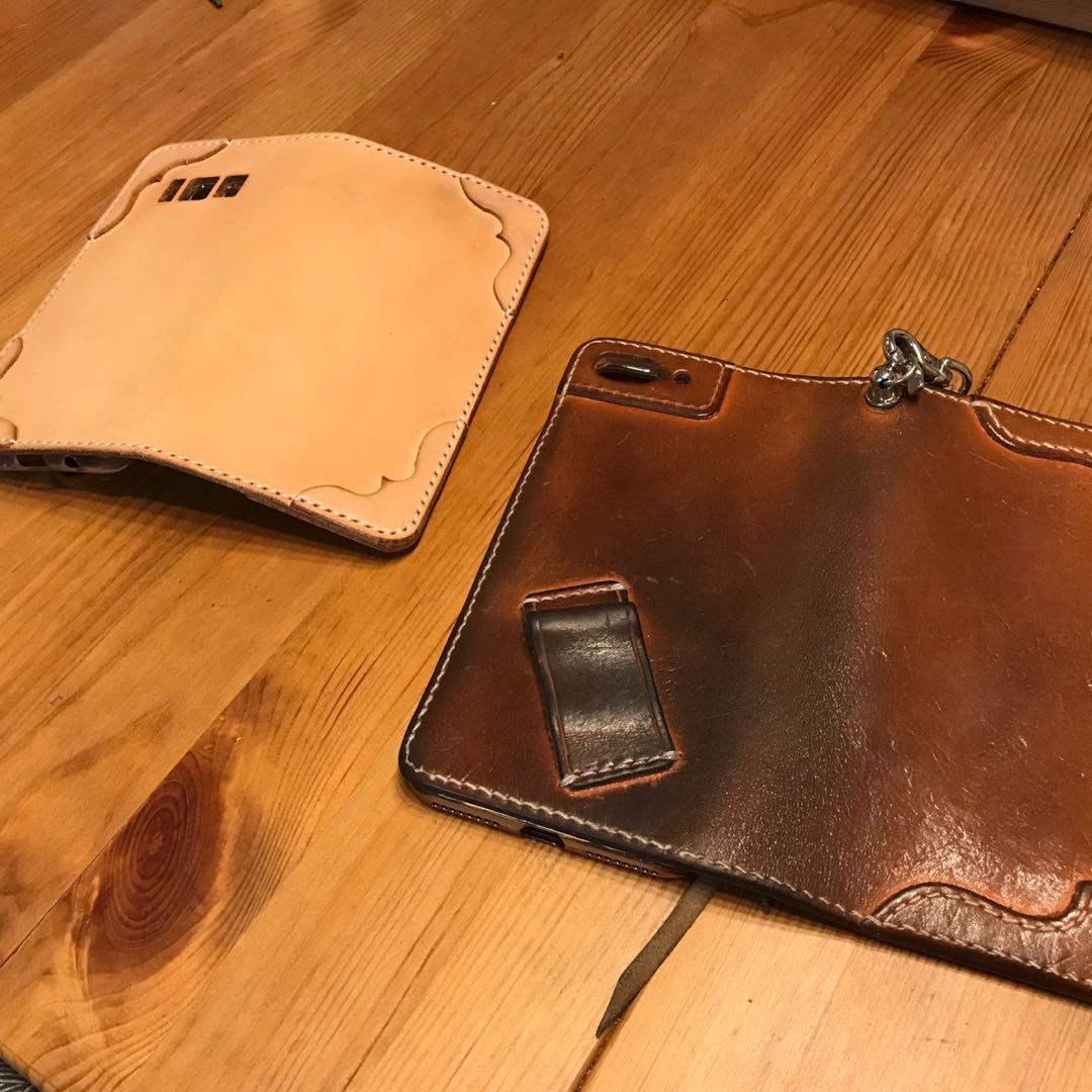 ヌメ革スマホケース（オーダーメイド）