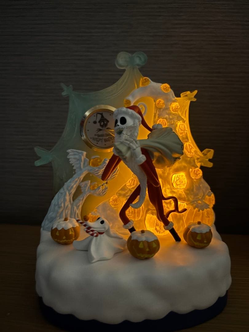 ☆ ホーンテッドマンション　ホリデー　ナイトメア　フィギュア　時計　ライト