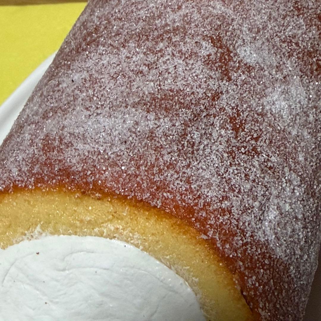 【約15cm】粉糖仕上げ ロールケーキ 食品サンプル リアル ディスプレイ用