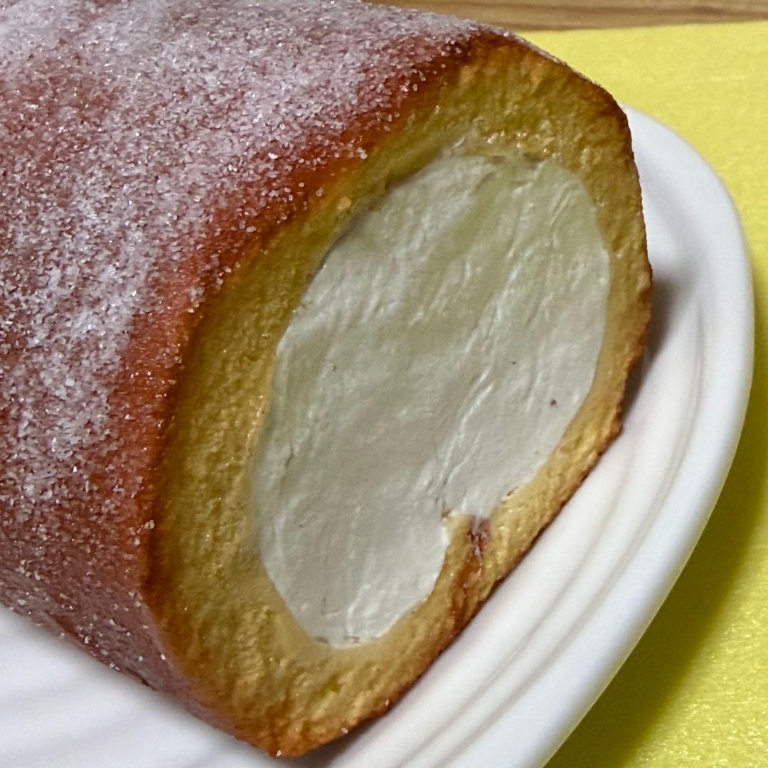 【約15cm】粉糖仕上げ ロールケーキ 食品サンプル リアル ディスプレイ用