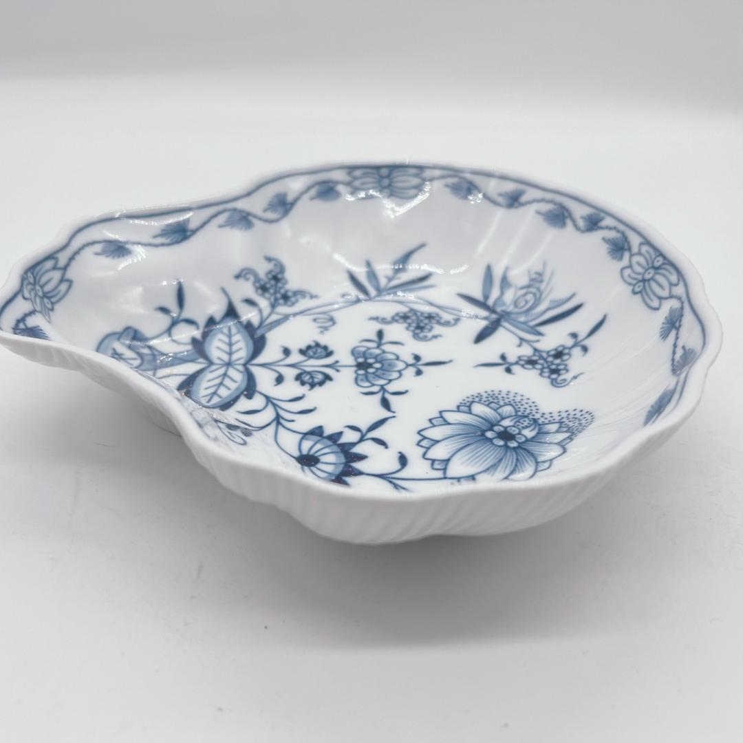 【MEISSEN】マイセン　ブルーオニオン　シェルプレート