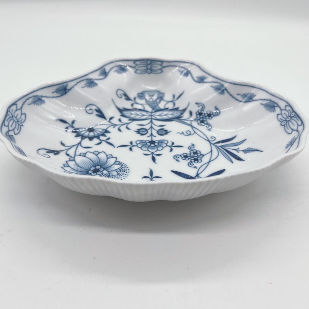 【MEISSEN】マイセン　ブルーオニオン　シェルプレート