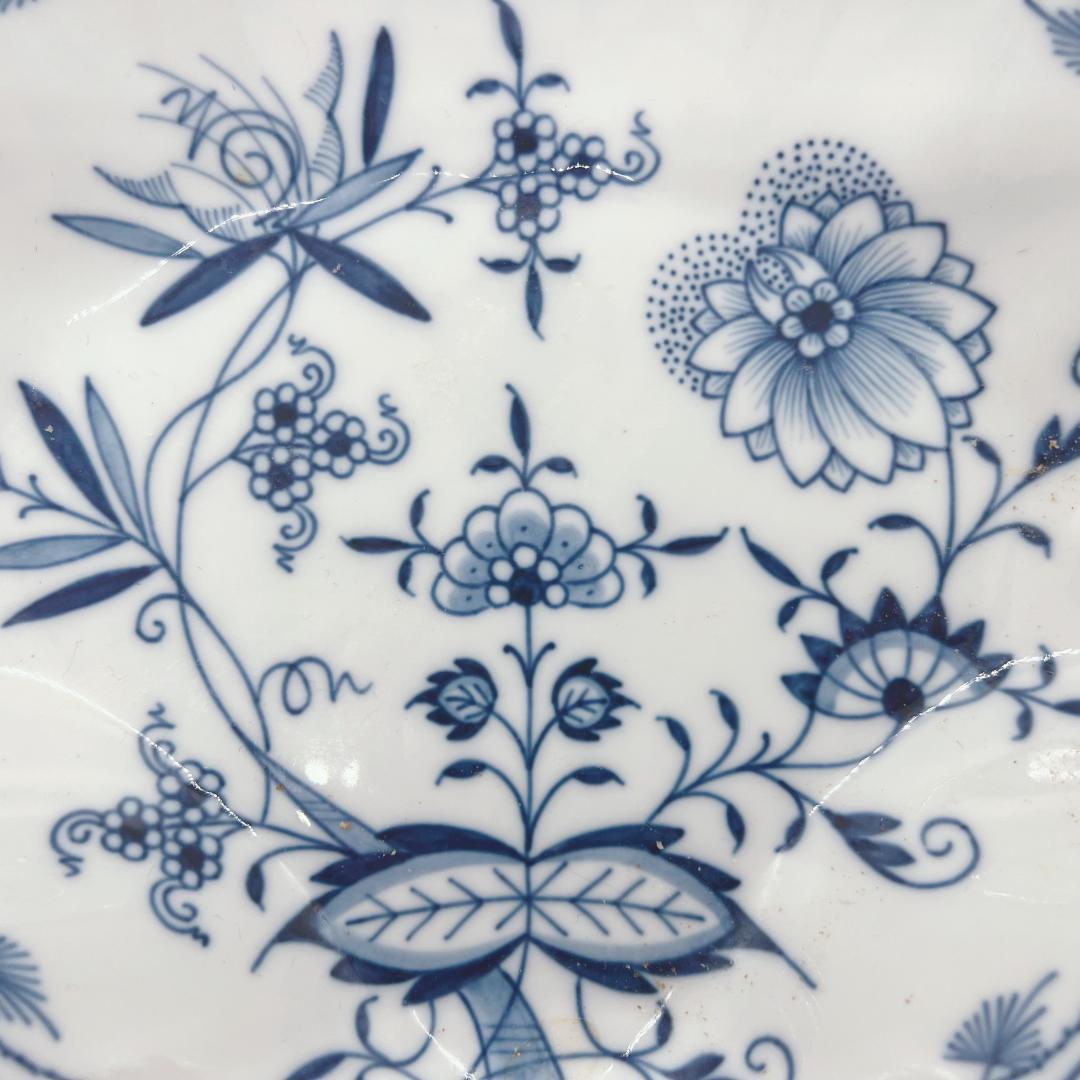 【MEISSEN】マイセン　ブルーオニオン　シェルプレート