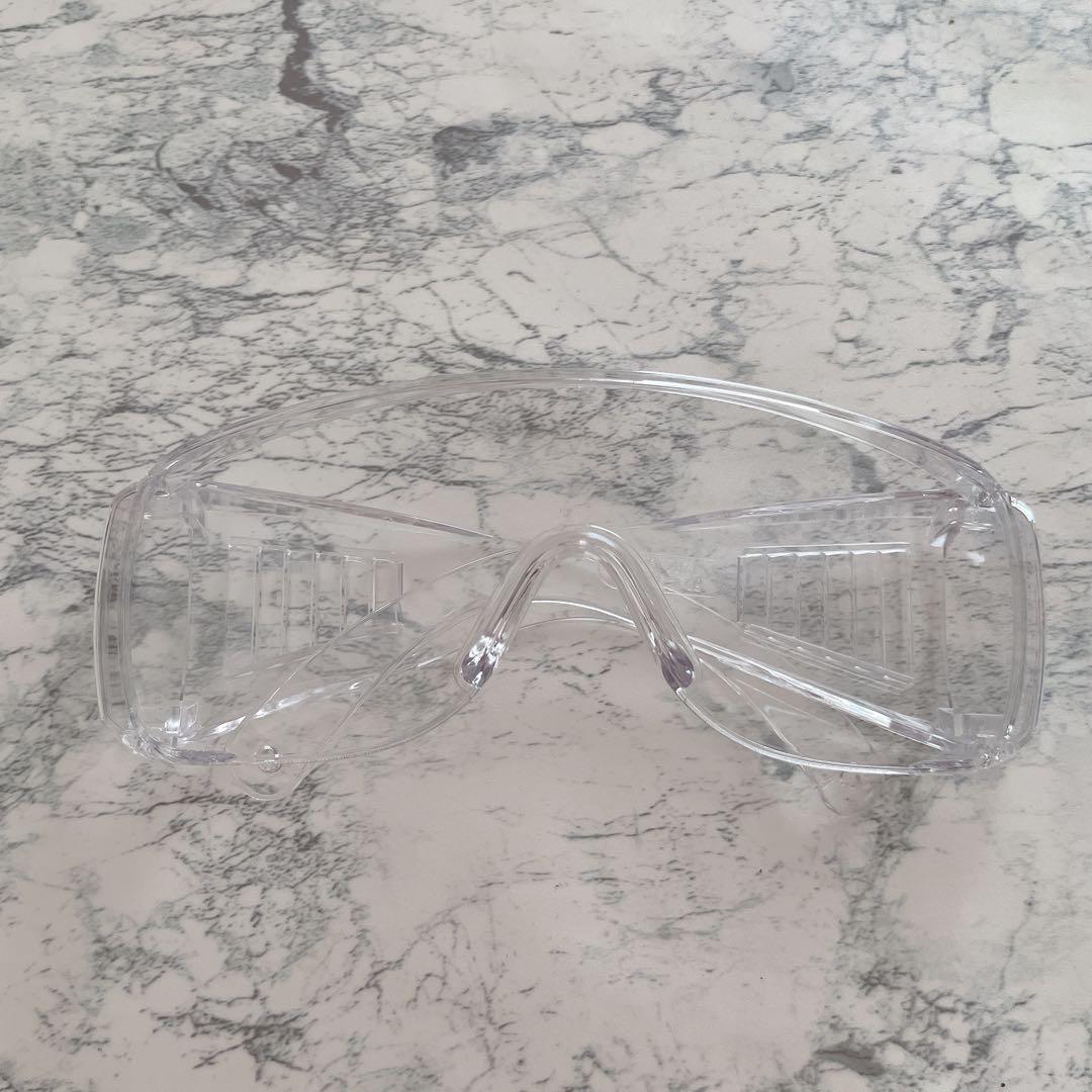 クリア ゴーグル メガネ ミリタリー サバイバルゲーム 花粉対策 伊達メガネ
