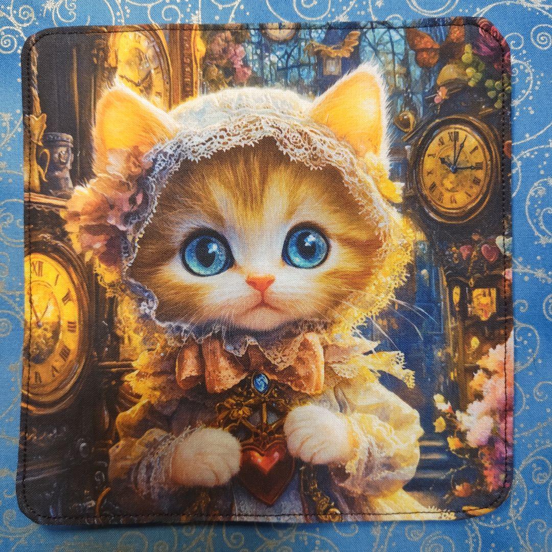 ご確認用　yourelia 4重ハンカチ　ポメラニアンちゃん柄　18