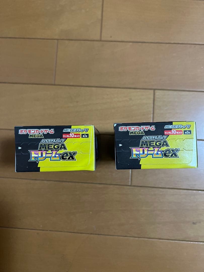 ポケカMEGAドリームex 2BOX 新品未開封 ペリペリあり シュリンクなし