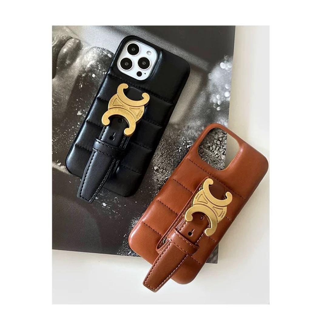CELINE ブラック iPhone 11 ケース キルティング