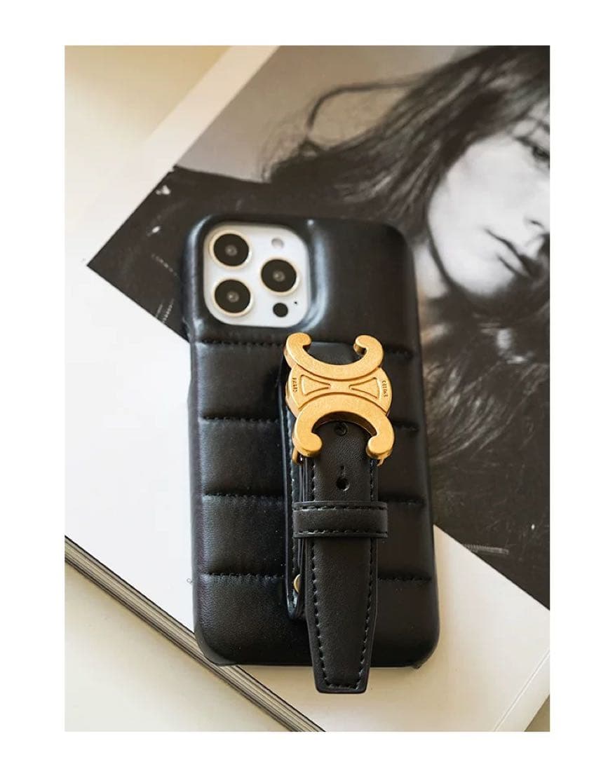 CELINE ブラック iPhone 11 ケース キルティング