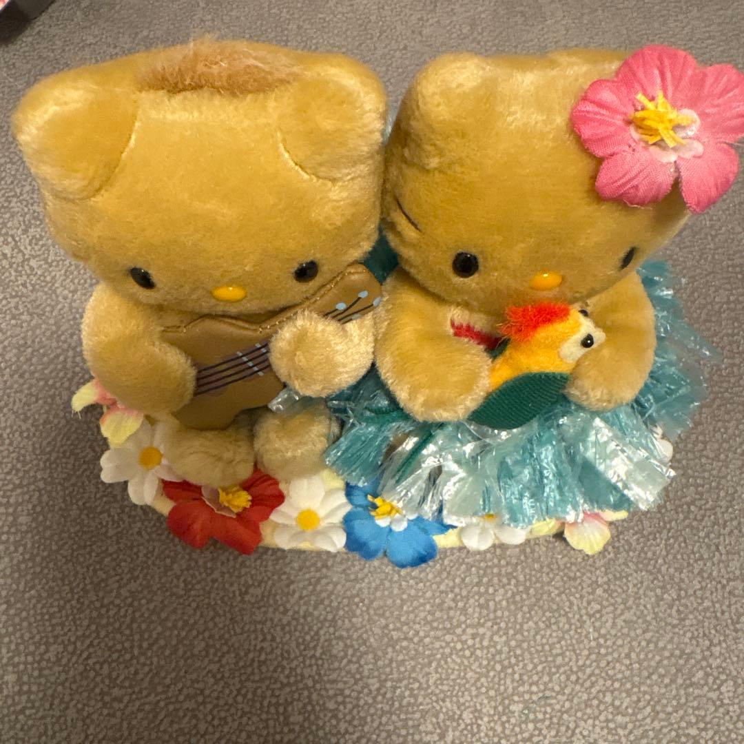 日焼けキティ ペアドール　ハワイ　キティ　ダニエル