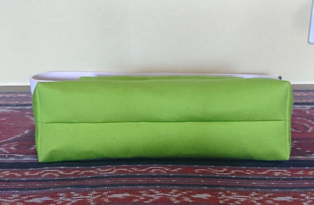 帆布 ショルダーバック 大きめ ライトグリーン ハンドメイド