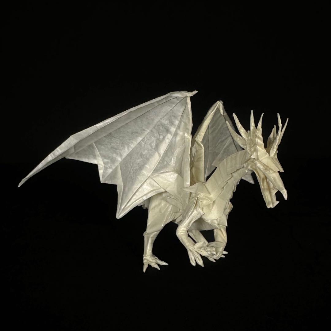 折紙　作品　エンシェントドラゴン　不折正方形一枚折り　龍