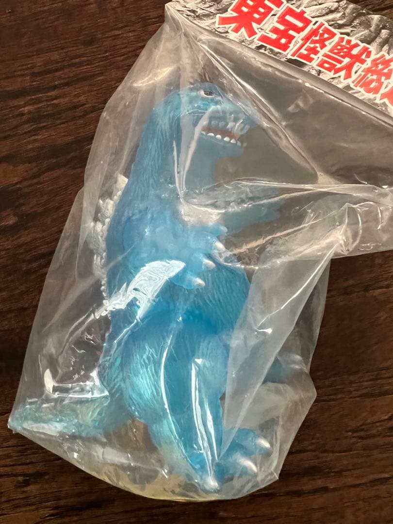 サンガッツ本舗　スズキンゴジ　 鈴木製作所　クリアブルー　ソフビ　ゴジラ