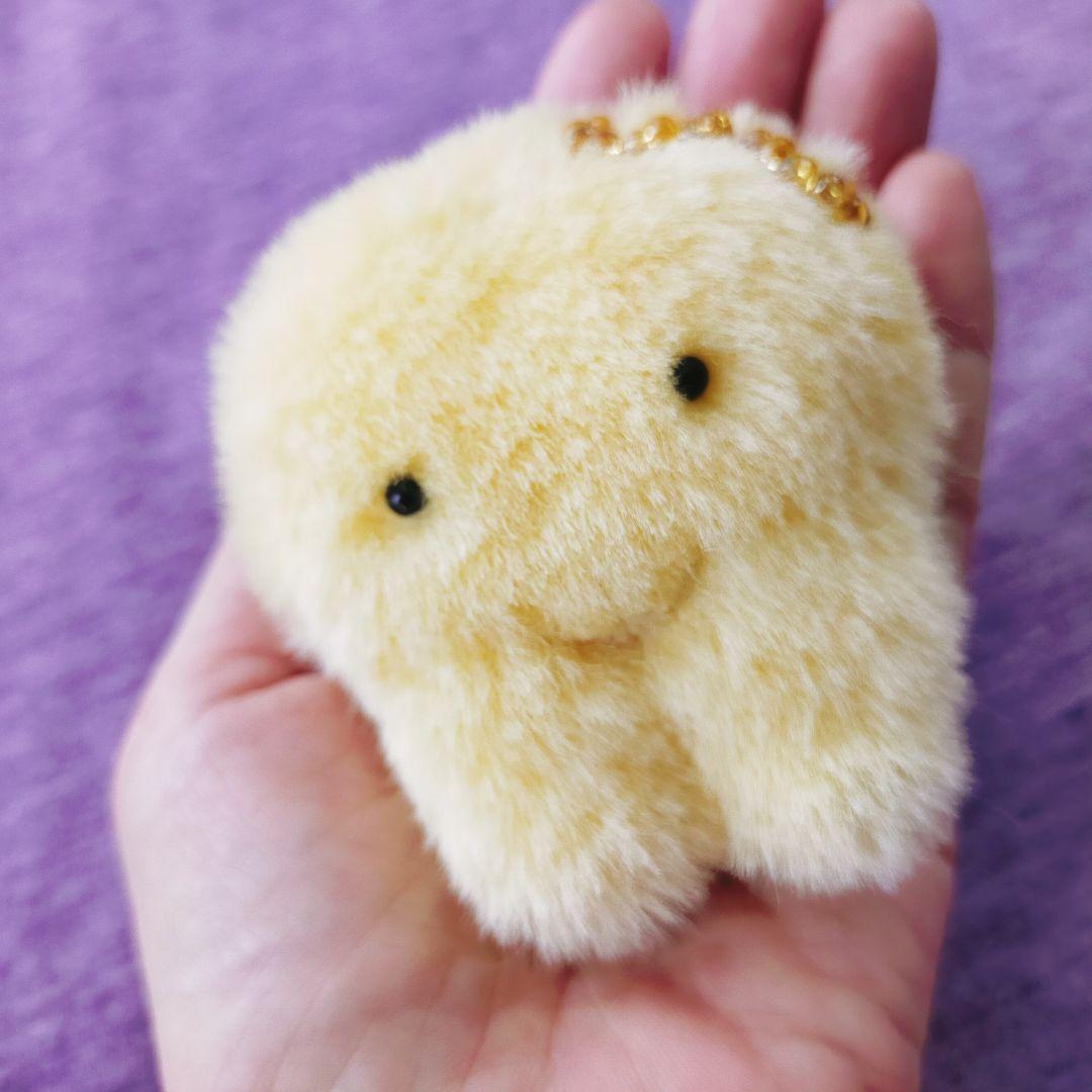 金歯の金ちゃん　歯の妖精　もふもふ　マスコット　ストラップ　歯茎ベッドつき