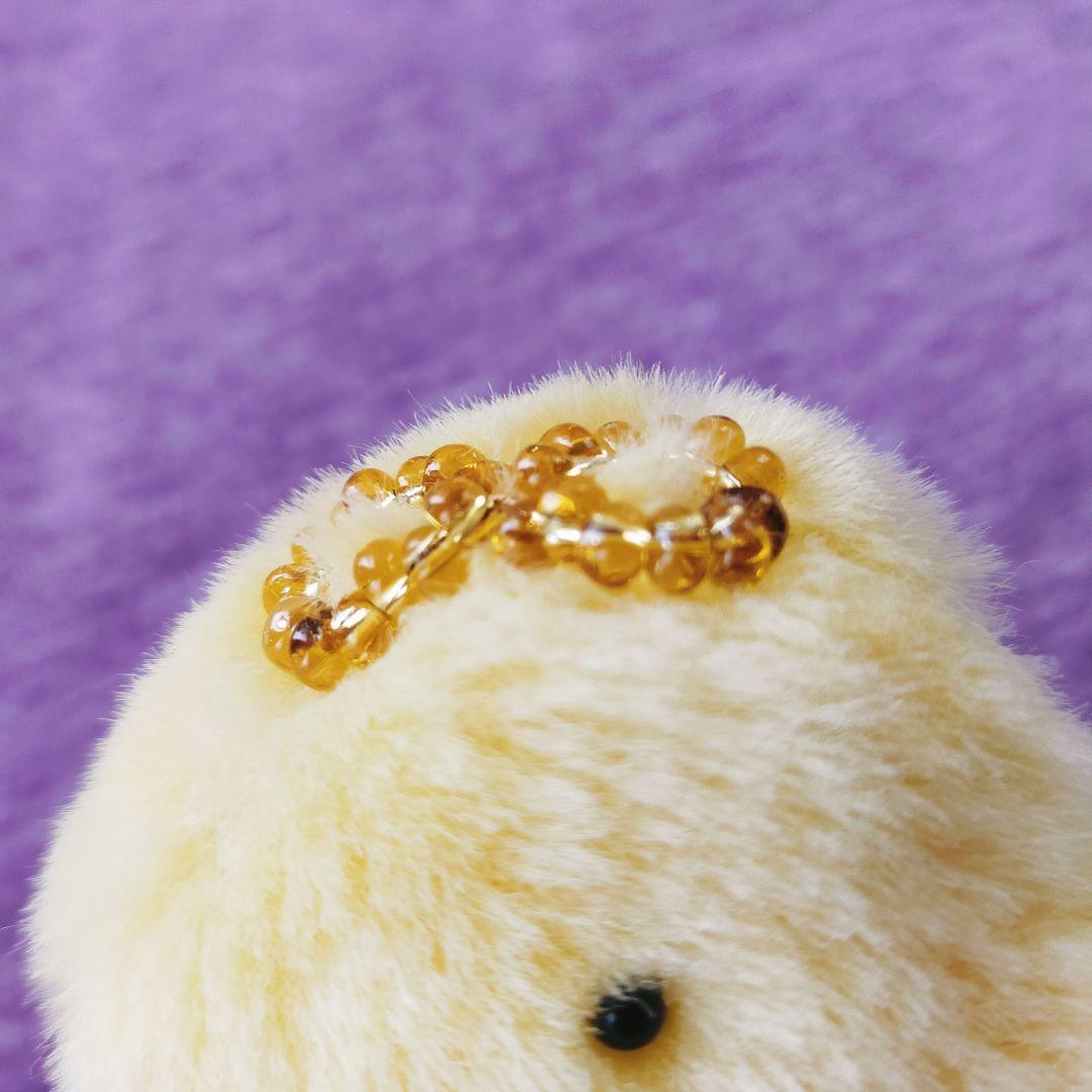 金歯の金ちゃん　歯の妖精　もふもふ　マスコット　ストラップ　歯茎ベッドつき