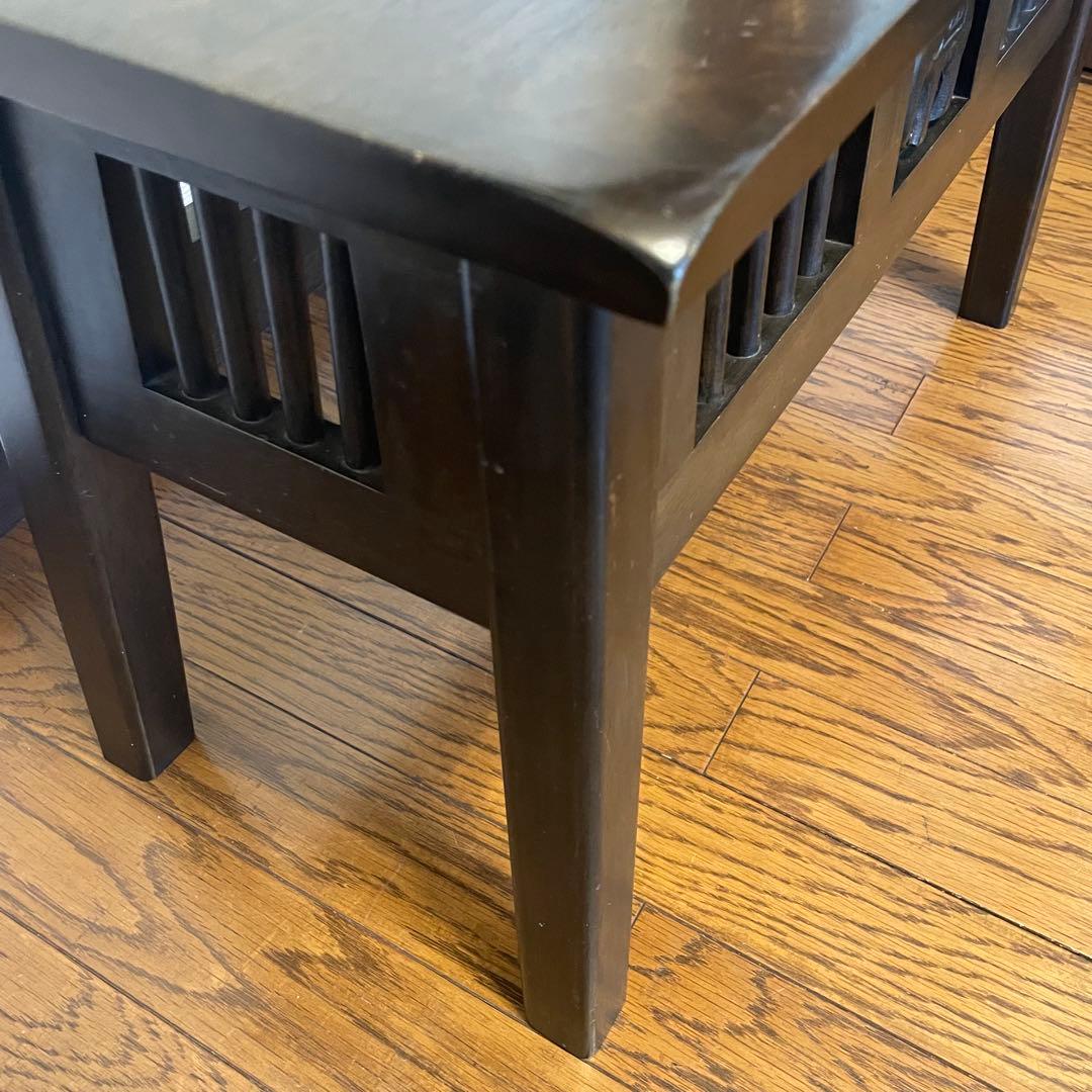 アジアンベンチ　椅子　ゾウ　彫刻　チェアー