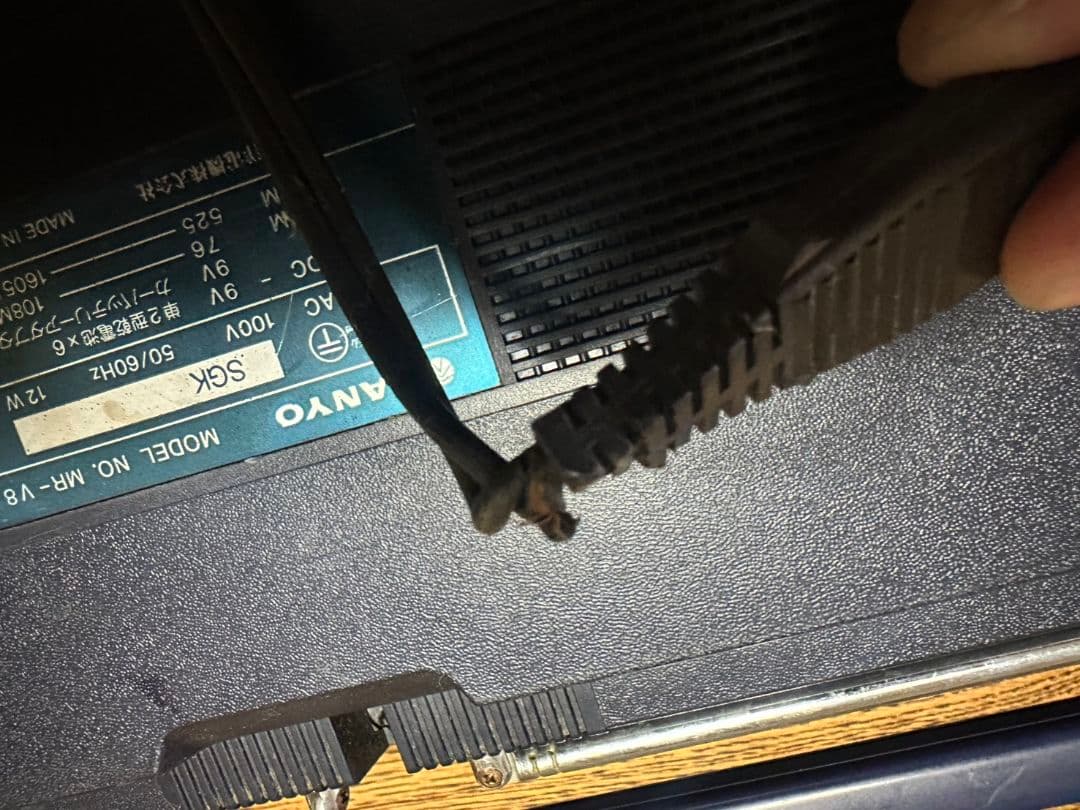 SANYO MR-V8 ネイビー ラジカセ　　ジャンク品