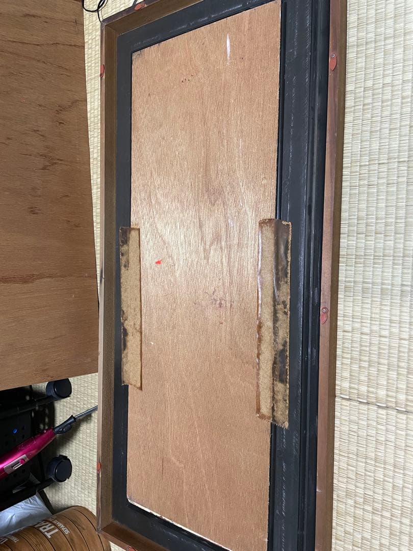 赤富士 肉筆 特製 立体 絵画 富士山 油彩画 額 縁起物 アート　洗月