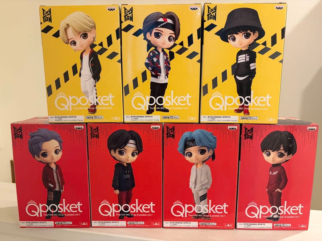 BTS TinyTAN Qposket MIC Drop 7体セット