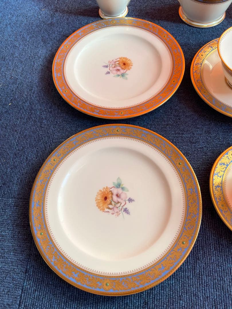 896 オールドノリタケ　グランブロシェ　アフタヌーンティーセット　金彩　未使用