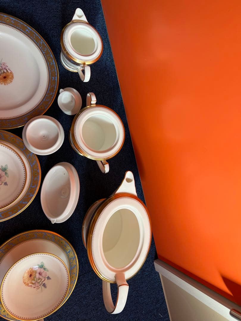 896 オールドノリタケ　グランブロシェ　アフタヌーンティーセット　金彩　未使用