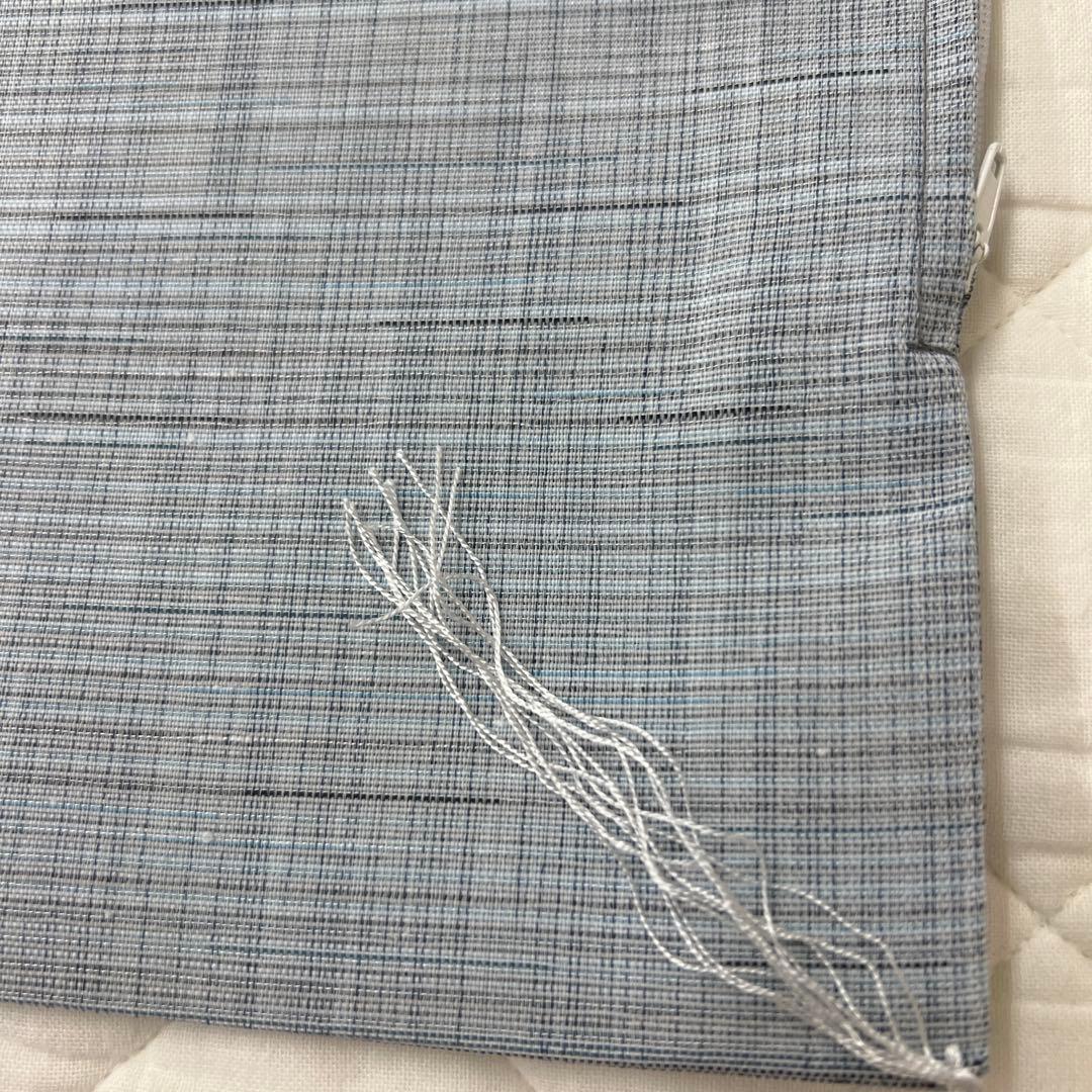 甲州織　麻混座布団カバー　そよかぜ　ハ端判　5枚セット