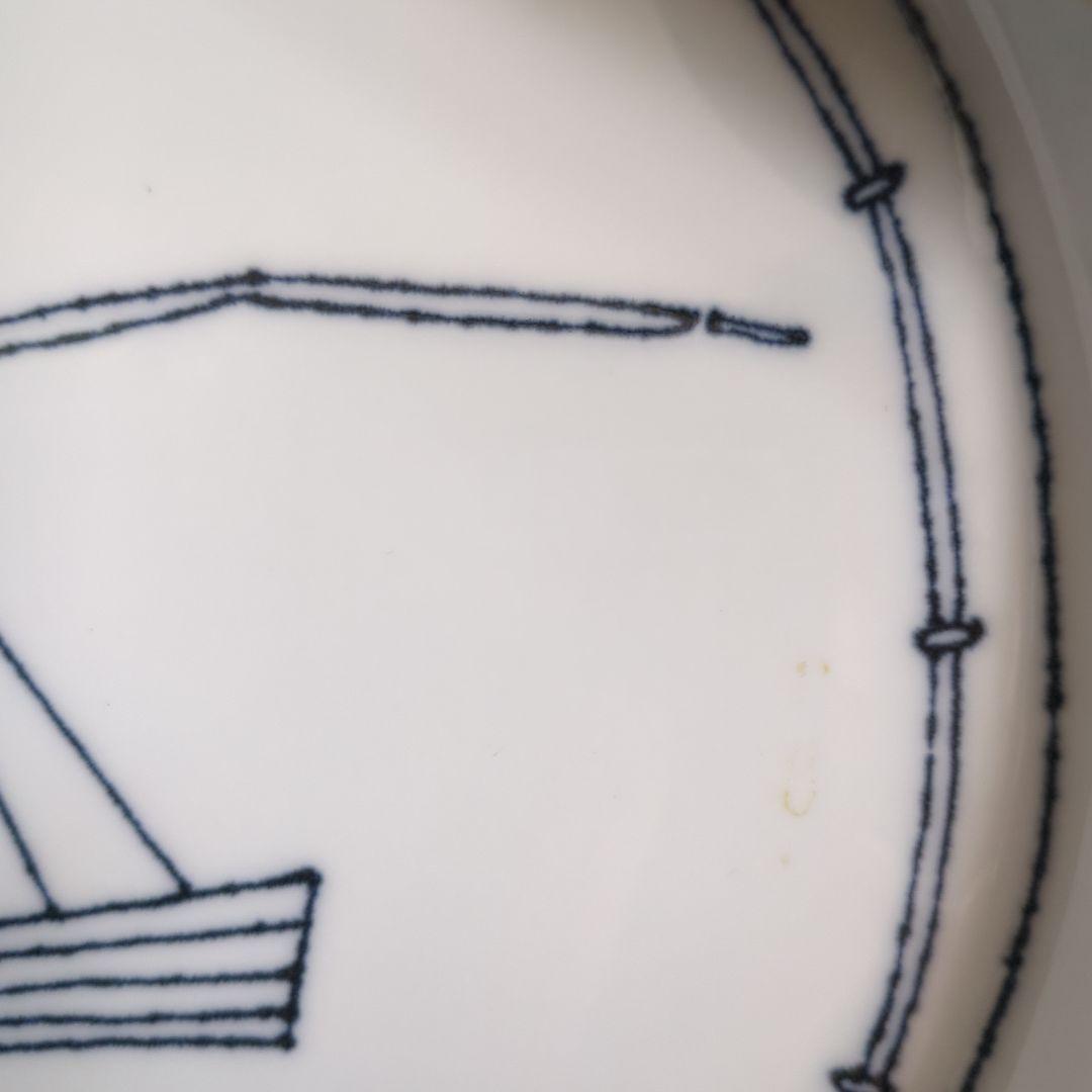 無汸庵　綿貫宏介　絵皿　24センチ　舟　船　ふね　フネ