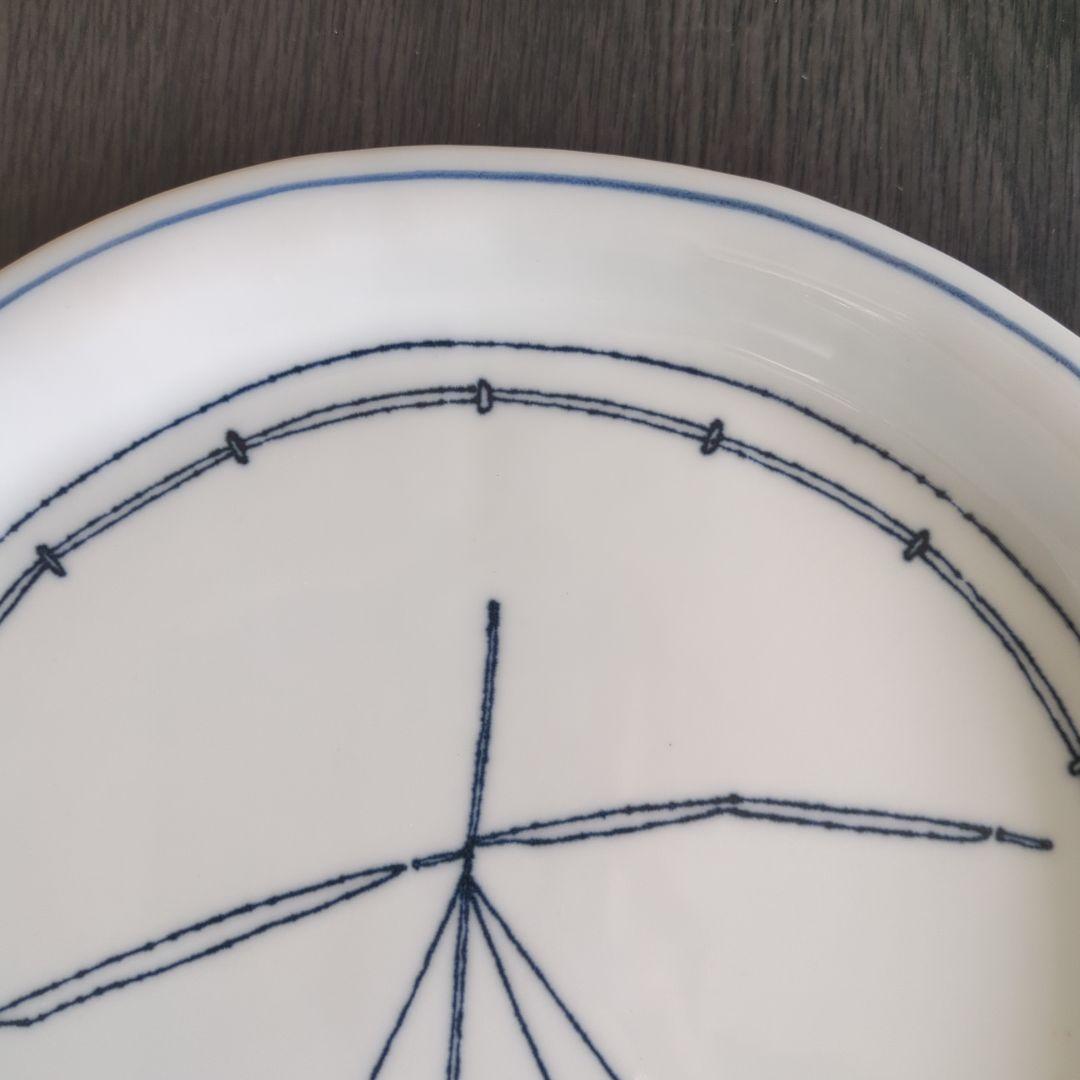 無汸庵　綿貫宏介　絵皿　24センチ　舟　船　ふね　フネ