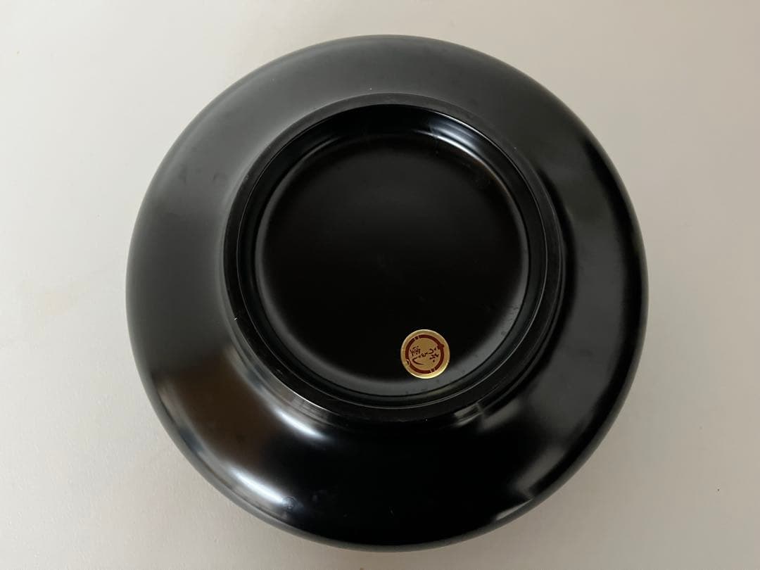 大幅値下げ❤️天然木　本漆❤️黒内朱　寿司桶　こね鉢　菓子器φ23cm H11cm