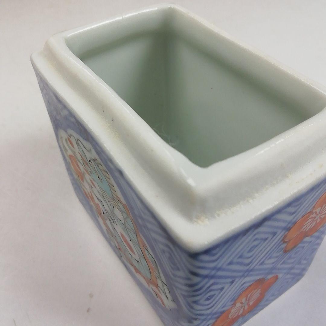 Ｗ３７２　香合　『色絵　龍』『高野昭阿弥 造』　共箱　茶道具