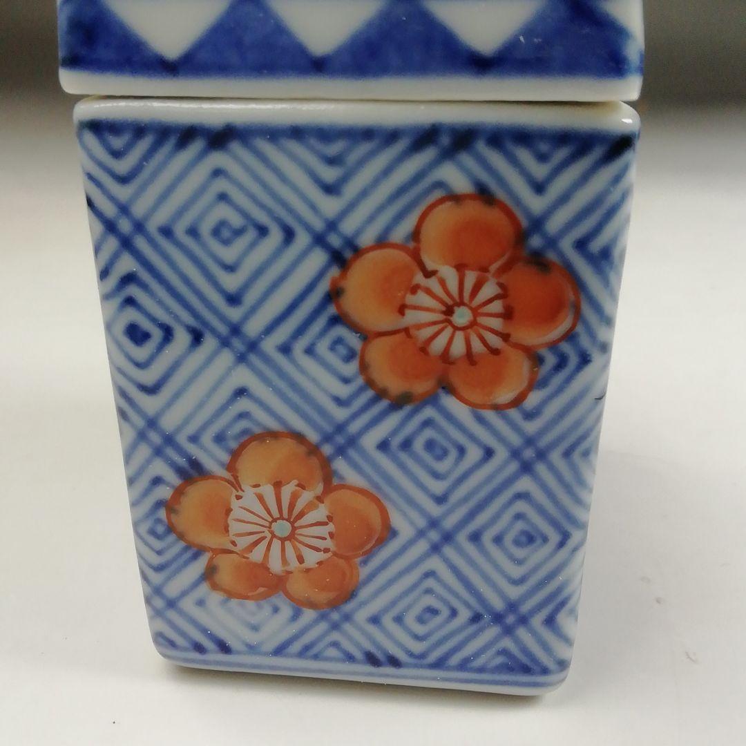 Ｗ３７２　香合　『色絵　龍』『高野昭阿弥 造』　共箱　茶道具