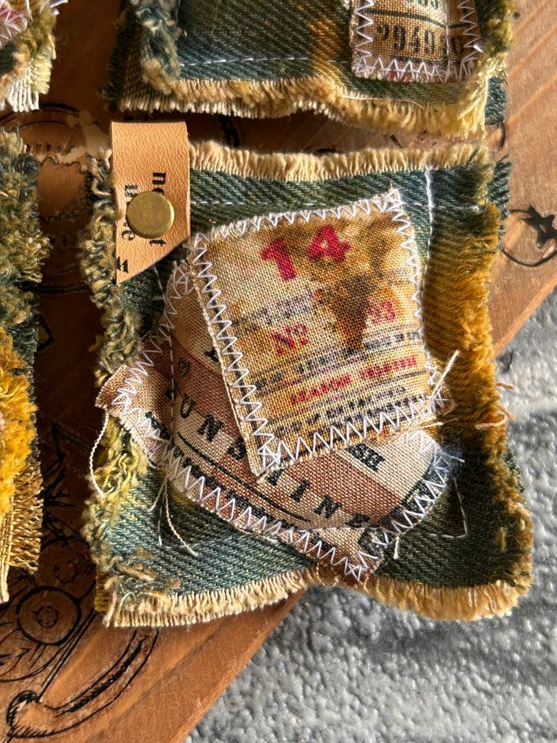 コラボ‼️染めデニムチケットちびタグNo.876