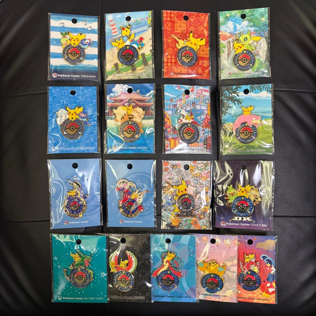 ポケモンセンター ピンズ ロゴピンズ ヨコハマ カナザワ キョウト ナゴヤ 台北