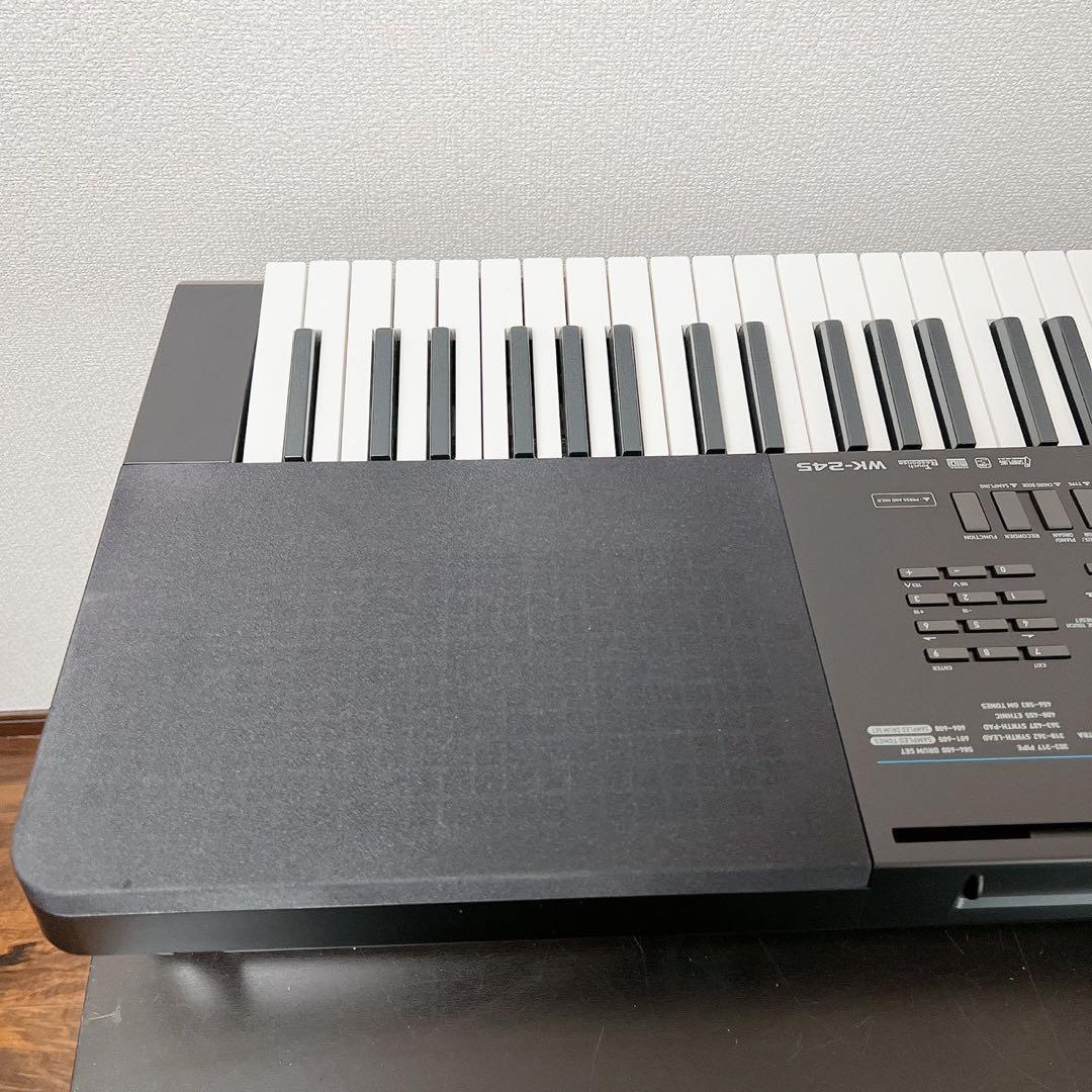 美品　CASIO 76鍵盤 電子キーボード WK-245 譜面表示 動作確認済
