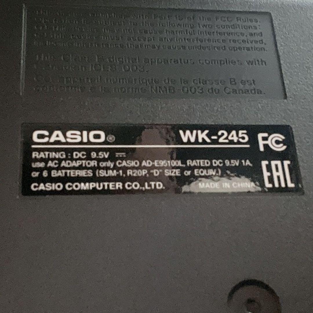 美品　CASIO 76鍵盤 電子キーボード WK-245 譜面表示 動作確認済