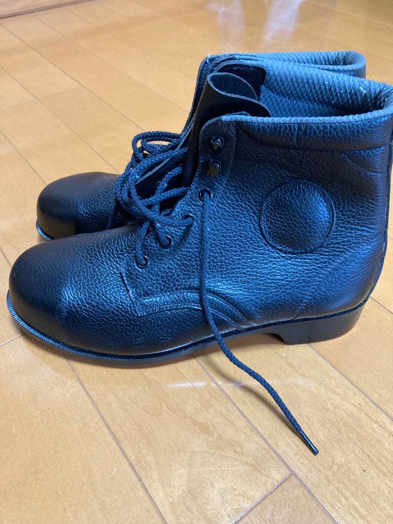 航空自衛隊ハイカットレザーミリタリーブーツ 黒25.5