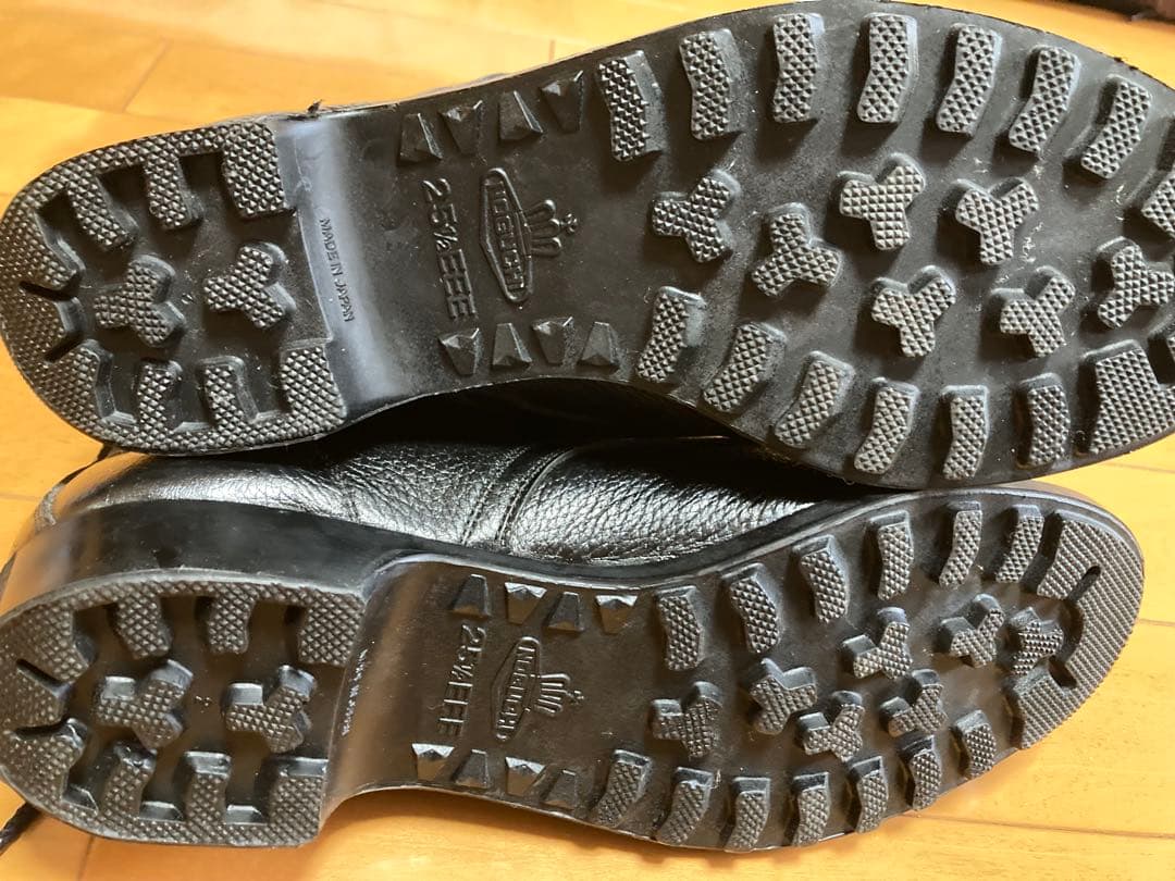 航空自衛隊ハイカットレザーミリタリーブーツ 黒25.5