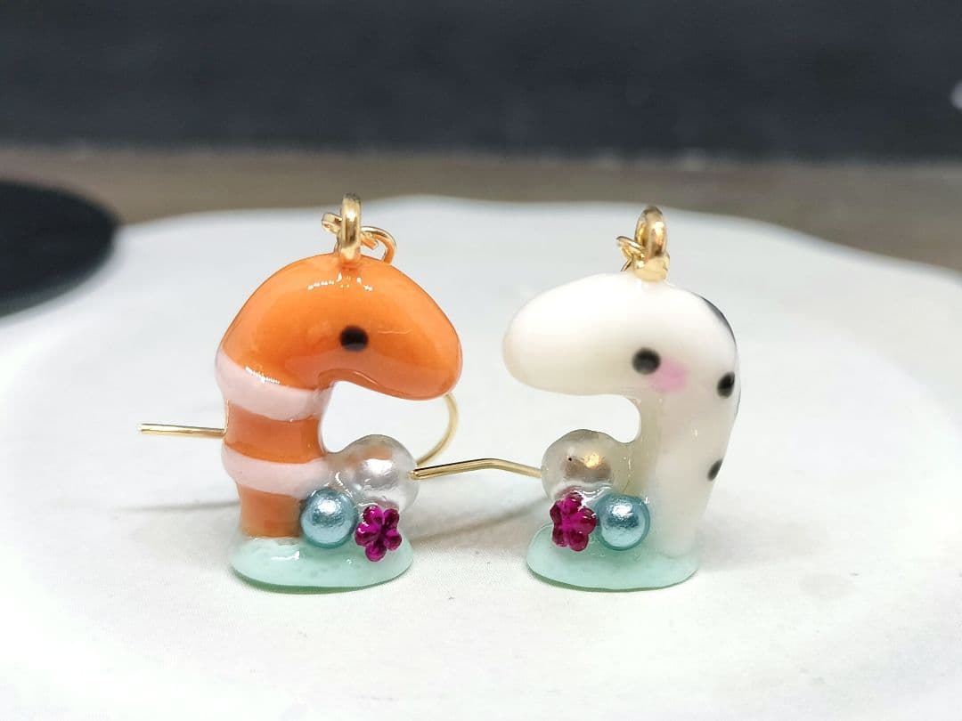 チンアナゴとニシキアナゴピアス