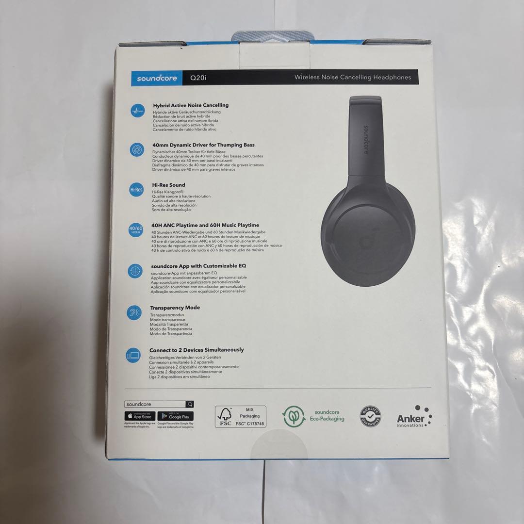 soundcore Q20i ワイヤレスヘッドホン　未開封　浄化済み