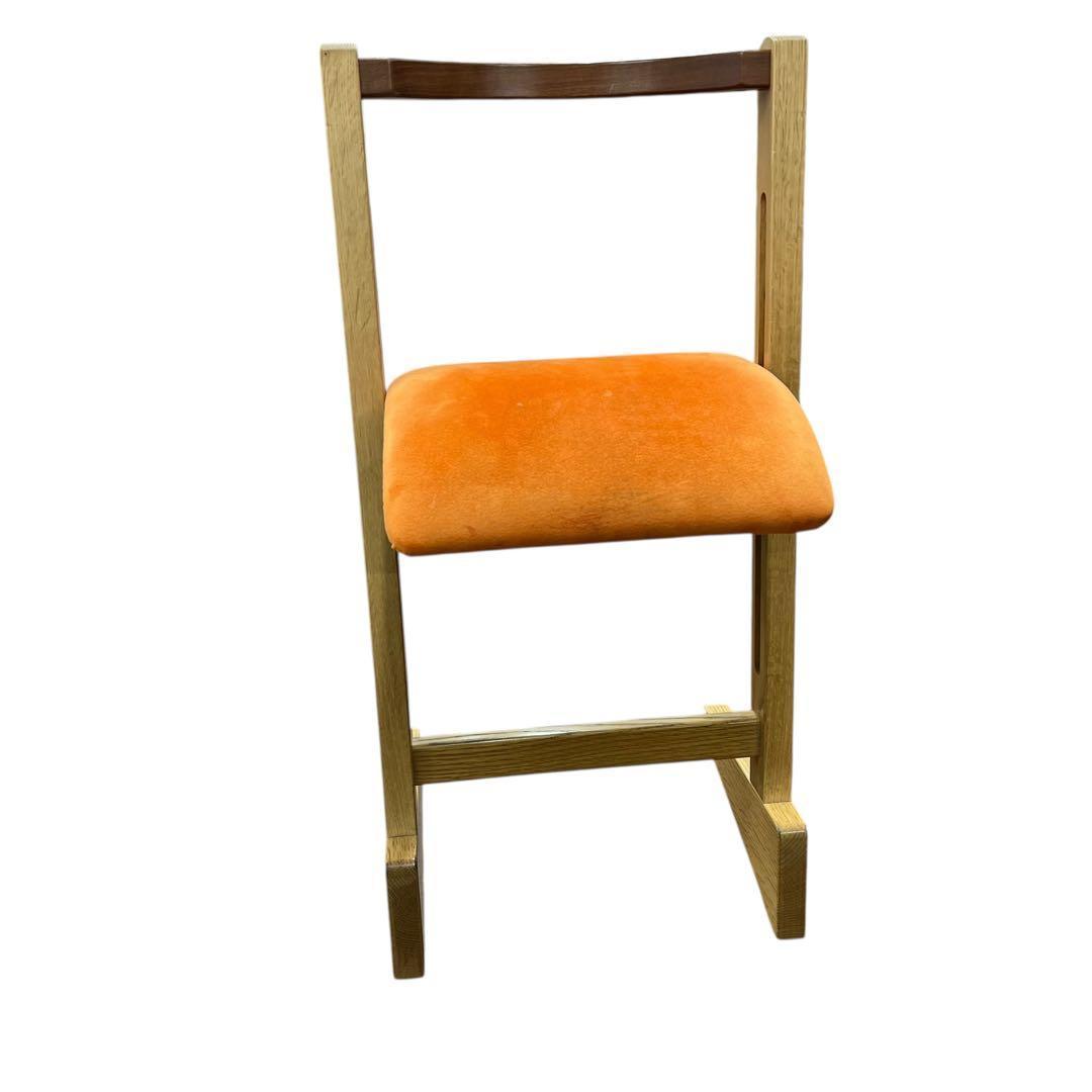 良品　匠工芸　パロットチェア　PARROT CHAIR スエード×オレンジ