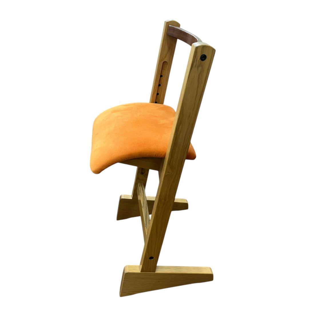 良品　匠工芸　パロットチェア　PARROT CHAIR スエード×オレンジ