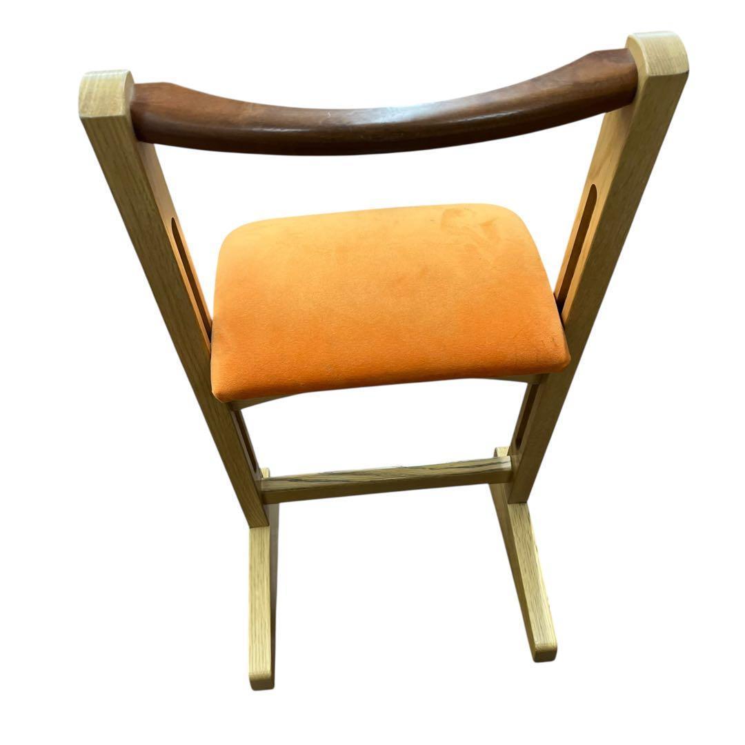 良品　匠工芸　パロットチェア　PARROT CHAIR スエード×オレンジ