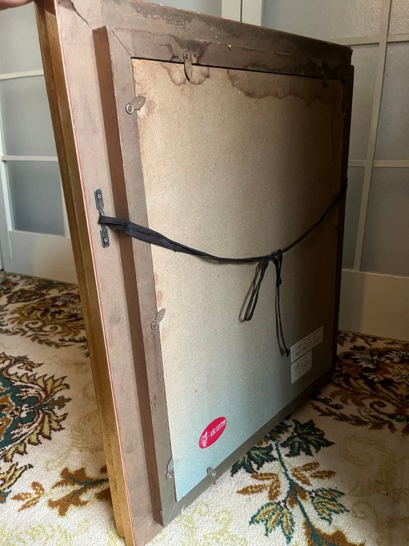 ルノワール 髪をとかす少女 高級複製画 アンティーク インテリア 額縁 置物