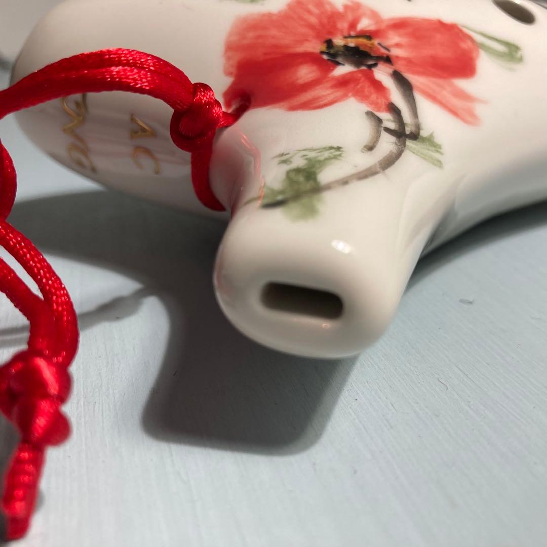 【新品未使用】TNGオカリナ シングル アルト C管 フラワー 菊の花