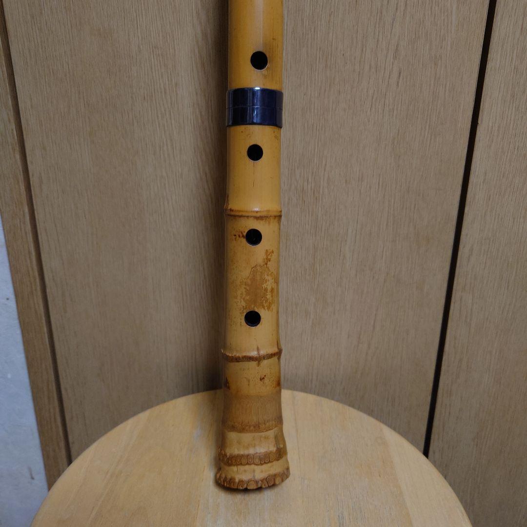尺八 竹製 （1尺8寸 約54cm・中継ぎタイプ）専用ケース付き